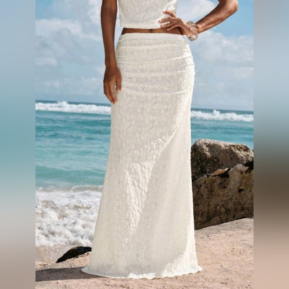 Solid Color Knitted Fish Tail Tight Bodycon Skirt For Women - Picture 4 of 5